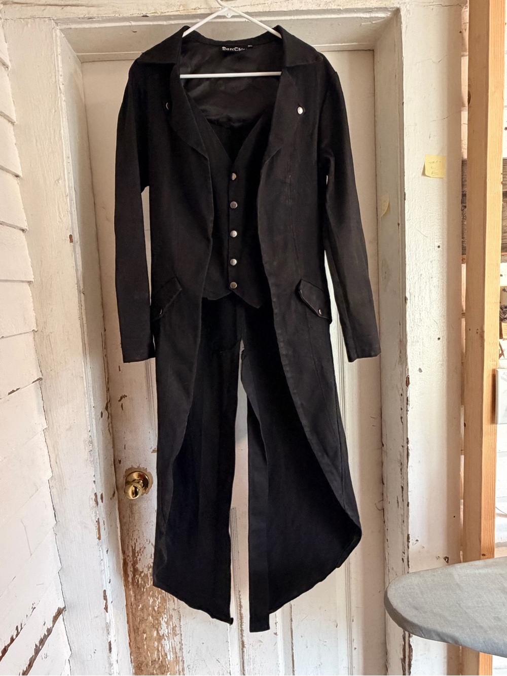 Gothic Vampire Heavy Cotton Waist Corset Coat